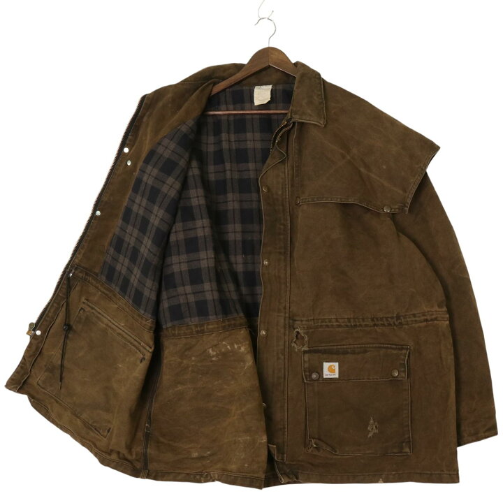 楽天市場】80年代 USA製 Carhartt カーハート アンブレラ ケープダック 