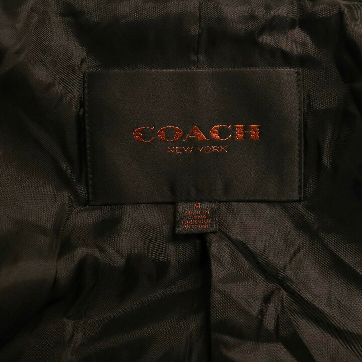 楽天市場】COACH コーチ ウール ダッフルコート チェック グレー  