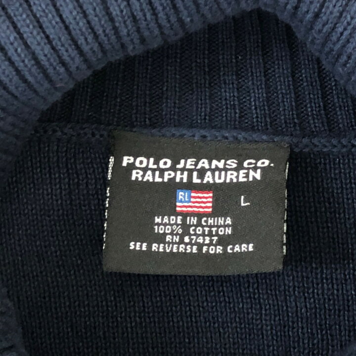 楽天市場】POLO JEANS ポロジーンズ タートルネック コットン ニット 