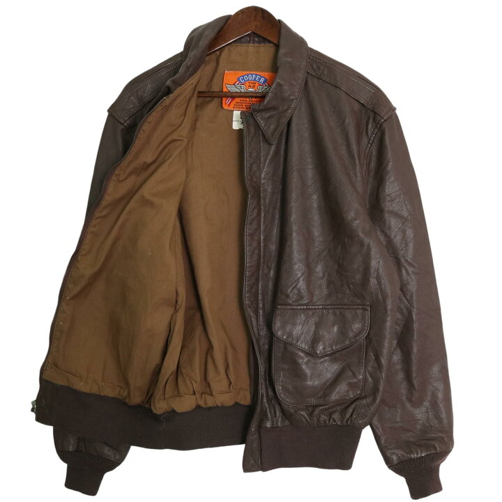 90年代 USA製 Cooper クーパー A-2 レザーフライトジャケット