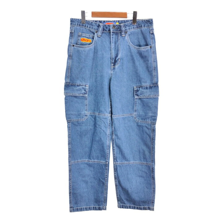 楽天市場】empyre デニムカーゴパンツ ブルー (メンズ W30) 中古 古着 