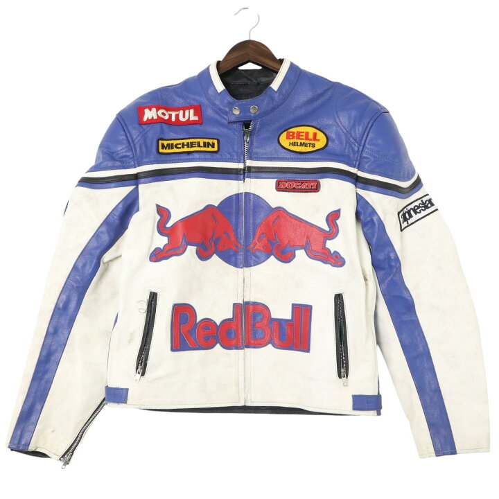 楽天市場】RedBull レッドブル レザー レーシングジャケット バイク 