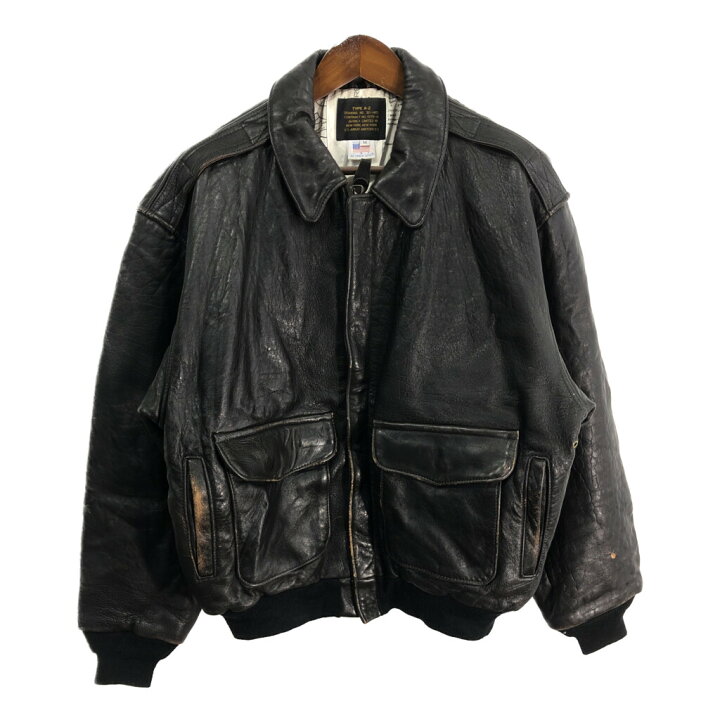 楽天市場】90年代 USA製 AVIREX アヴィレックス A-2 レザーフライト  
