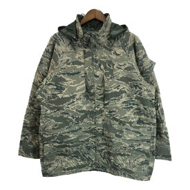 00年代 米軍実物 U.S.AIRFORCE APECS GORETEXパーカージャケット ミリタリー ABUカモ (メンズ X-LARGE LONG) 中古 古着 S4663