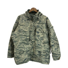 00年代 米軍実物 U.S.AIRFORCE APECS GORETEXパーカージャケット ミリタリー ABUカモ (メンズ X-LARGE REGULAR) 中古 古着 S4678