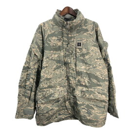 00年代 米軍実物 U.S.AIRFORCE APECS GORETEX パーカージャケット ミリタリー ABUカモ (メンズ X-LARGE LONG) 中古 古着 S4730