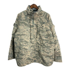 00年代 米軍実物 U.S.AIRFORCE APECS GORETEX パーカージャケット ミリタリー ABUカモ (メンズ X-LARGE REGULAR) 中古 古着 S4810