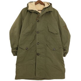 50年代 米軍実物 U.S.ARMY M-47 フィールドパーカー ヴィンテージ ミリタリー オリーブ (メンズ S) 中古 古着 A2772