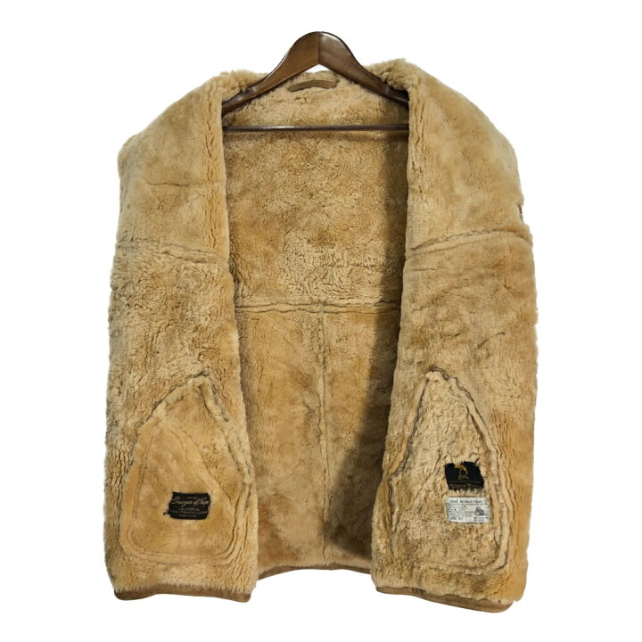 楽天市場】80年代 USA製 Neiman Marcus ムートンコート ベージュ  