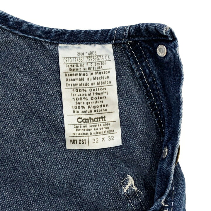 楽天市場】00年代 Carhartt カーハート デニム ビブオーバーオール  