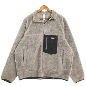 patagonia パタゴニア Retro-X レトロX フリースジャケット アウトドア グレー (メンズ XL) 中古 古着 A3101