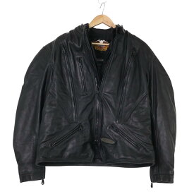 HARLEY DAVIDSON ハーレーダビッドソン ライダースジャケット レザージャケット ブラック (レディース XL) 中古 古着 A3207