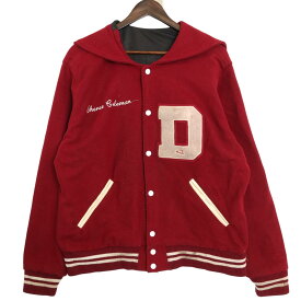 90年代 awards USA ウール スタジアムジャケット アワードジャケット レッド (レディース 3L) 中古 古着 A3409