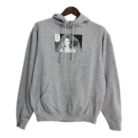 伊藤潤二 Junji Ito Collection 血玉樹 スウェット パーカー コミック ライトグレー (メンズ M) 中古 古着 T1032