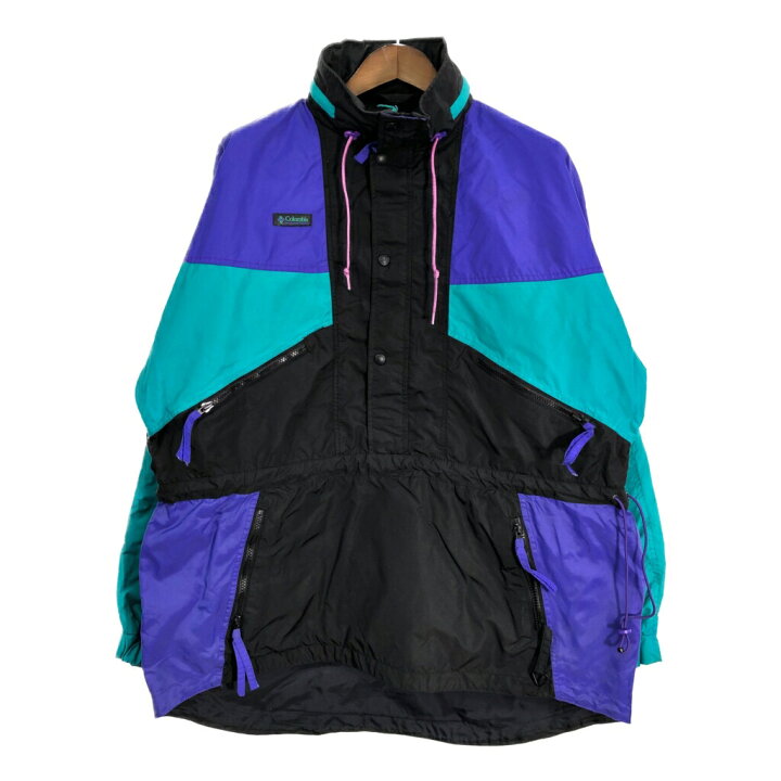楽天市場】90年代 Columbia コロンビア ハーフジップ ナイロン プル 