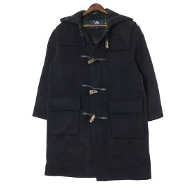 00年代 イングランド製 BURBERRY バーバリー ダッフルコート ネイビー (メンズ M) 中古 古着 A4149