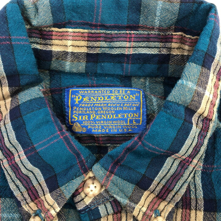楽天市場】70年代 USA製 PENDLETON ペンドルトン ウールシャツ  