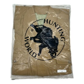 デッドストック 90年代 HUNTING WORLD ハンティングワールド サファリジャケット アウトドア ベージュ (メンズ 42) 中古 古着 T2861