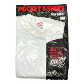 デッドストック 90年代 USA製 POCKET T-SHIRT ポケットTシャツ ポケT ホワイト (メンズ L) 中古 古着 T2891
