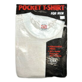 デッドストック 80年代 USA製 POCKET T-SHIRT ポケットTシャツ ポケT ホワイト (メンズ XL) 中古 古着 T2902
