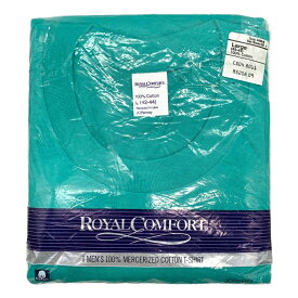 デッドストック 90年代 USA製 JC Penney ジェーシーペニー Royal Comfort 無地 Tシャツ エメラルドグリーン (メンズ L) 中古 古着 T2905