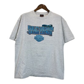 HARLEY DAVIDSON ハーレーダビッドソン 半袖Tシャツ グレー(メンズ XL)中古 古着 T5285