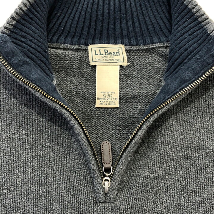 楽天市場】L.L.Bean エルエルビーン ハーフジップ コットン ニット 