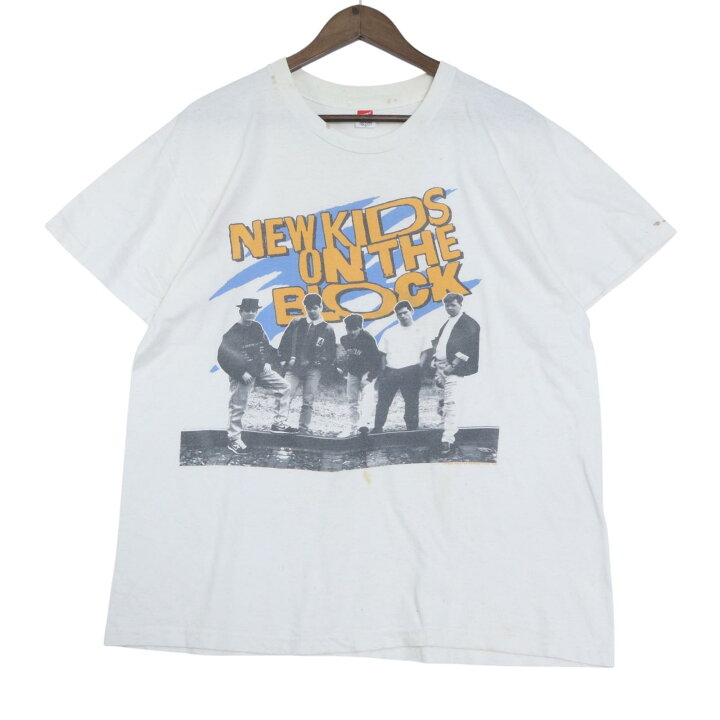 楽天市場】80年代 USA製 Hanes ヘインズ NEWKIDS ON THE BLOCK 半袖T  