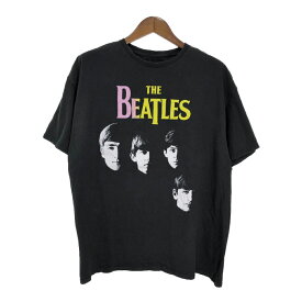 THE BEATLES ザ・ビートルズ 半袖Tシャツ バンド ブラック(メンズ 2XL)中古 古着 T5706