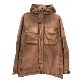 AIGLE エーグル コットン マウンテンパーカー フェード アウトドア ブラウン(メンズ XL)中古 古着 T6829