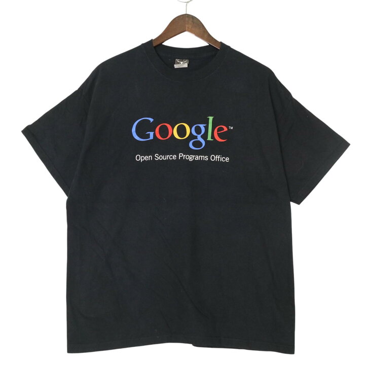楽天市場】Google グーグル 半袖Tシャツ 企業ロゴ ブラック(メンズ XL 