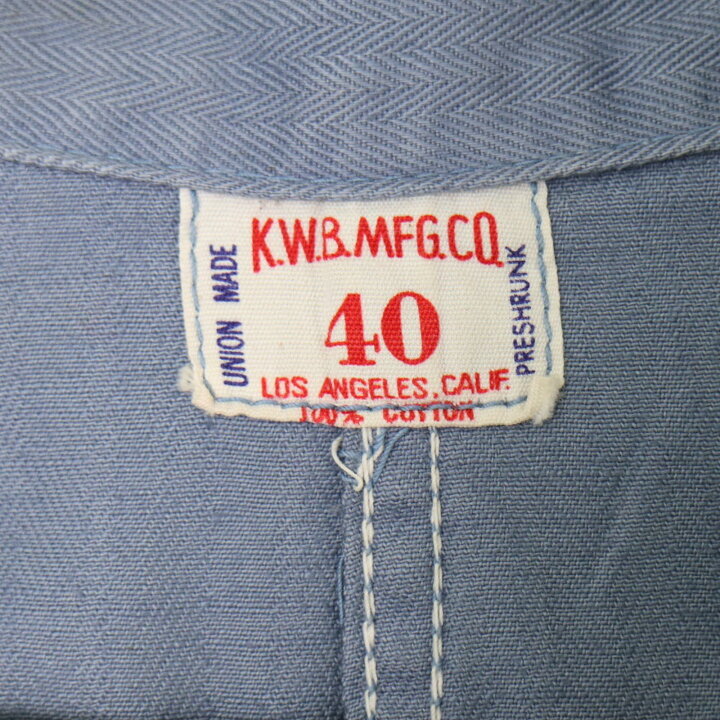 楽天市場】50年代 USA製 K.W.B.MFG. ショップコート ヴィンテージ  
