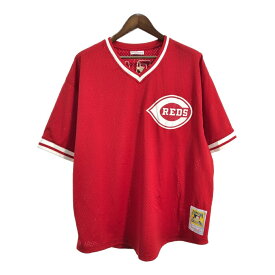 デッドストック Mitchell&Ness MLB シンシナティ・レッズ ユニフォーム プロチーム メジャーリーグ (メンズ 3XL)中古 古着 T8556