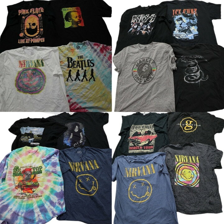 楽天市場】古着卸 まとめ売り 音楽・バンド 半袖Tシャツ 16枚セット  