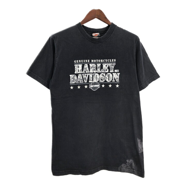 00年代 USA製 HARLEY DAVIDSON ハーレーダビッドソン ロゴ 半袖T  