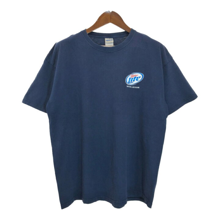楽天市場】GILDAN ギルダン Miller ミラー 企業ロゴ Tシャツ ネイビー 
