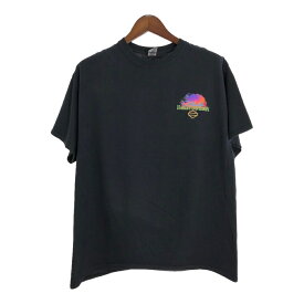 HARLEY DAVIDSON ハーレーダビッドソン 半袖Tシャツ モーターサイクル ブラック(メンズ XL)中古 古着 U2606