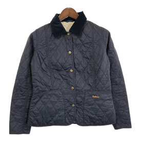 Barbour バブアー SUMMER LIDDESDALE QUILT キルティングジャケット ネイビー(レディース 8)中古 古着 U3340