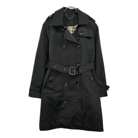 BURBERRY バーバリー トレンチコート ブラック(レディース UK4)中古 古着 U3805