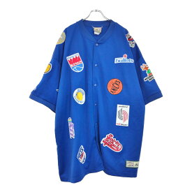 00年代 Majestic マジェスティック NBA チームロゴ ベースボールシャツ 大きいサイズ プロチーム バスケ(メンズ 5XL相当)中古 古着 U3888