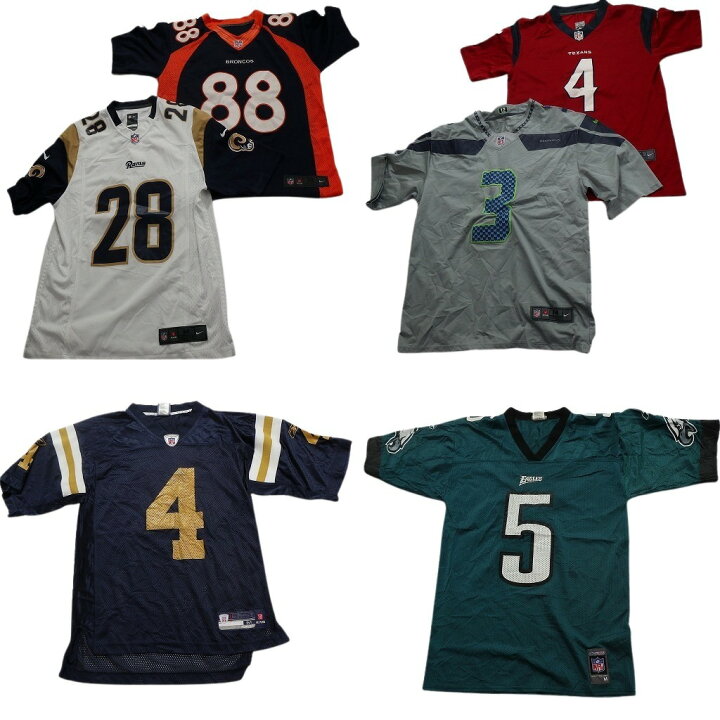 楽天市場】古着卸 まとめ売り NFL ゲームシャツ ユニフォーム 6枚 