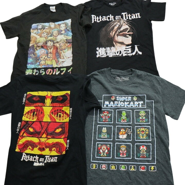 楽天市場】古着卸 まとめ売り キャラクター 半袖Tシャツ 16枚セット