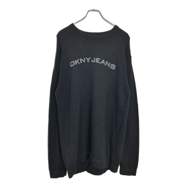 楽天市場】日本製 DKNY JEANS ロゴ セーター ブラック(メンズ XL)中古 