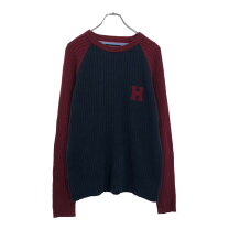 楽天市場】トミーヒルフィガー（カラーワインレッド）（ニット 