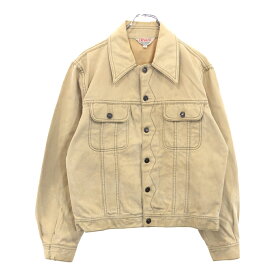 70年代 DRAKKAR シャモアクロス トラッカージャケット ヴィンテージ イエロー(メンズ M)中古 古着 V0488