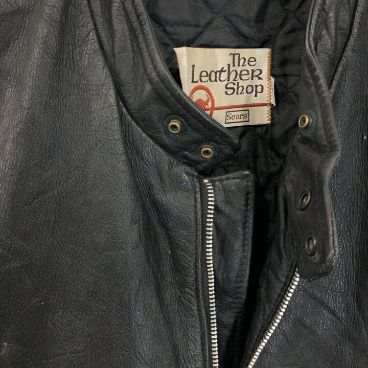楽天市場】80年代 The Leather Shop Sears シアーズ レザーベスト 