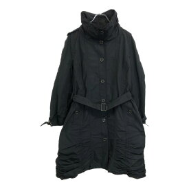 BURBERRY バーバリー ステンカラーコート ブラック(レディース M相当)中古 古着 V1759