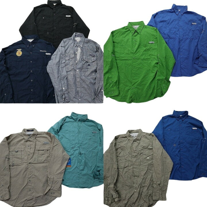 楽天市場】古着卸 まとめ売り コロンビア PFG 長袖シャツ 9枚セット  