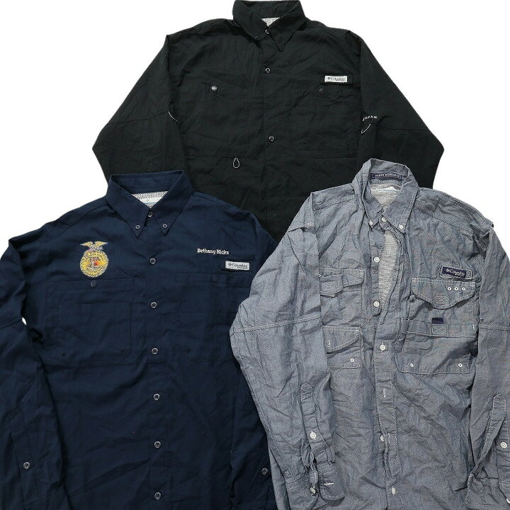 楽天市場】古着卸 まとめ売り コロンビア PFG 長袖シャツ 9枚セット  