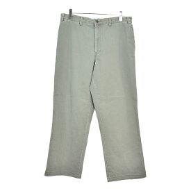 デッドストック 00年代 Eddie Bauer エディーバウアー KHAKIS チノパンツ アウトドア カーキ(メンズ W36)中古 古着 V4709